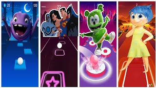 TILES HOP MUSIC MAX | HOME 🆚 JUSTICE LEAGUE ACTION 🆚 GUMMY BEAR 🆚 INSIDE | Who will first ❔