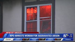 Woman arrested on multiple charges at West Knoxville apartment fire scene