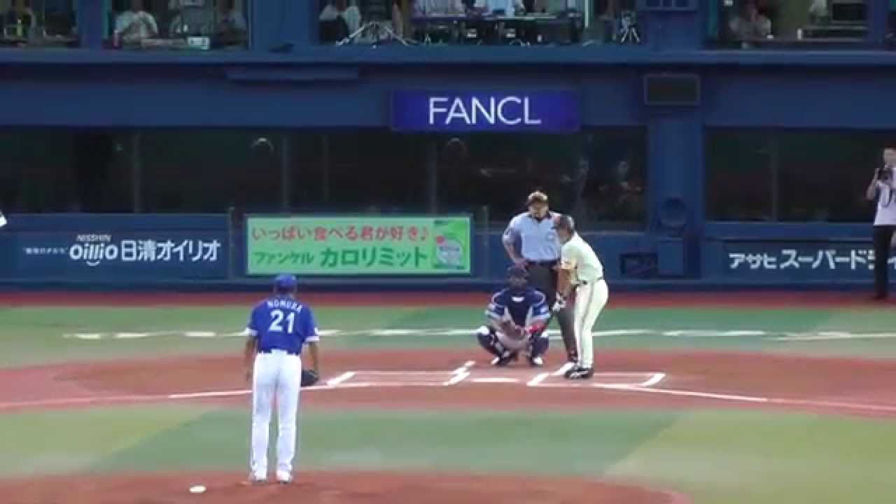 【巨人】仁志敏久 応援歌 ♪「一打席対決！野村弘樹 × 仁志敏久」＠ハマスタ 2012