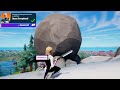 How to Dislodge a Runaway Boulder with a slide kick Fortnite