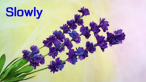 ABC TV | How To Make Lavender Paper Flower With Shape Punch #3 (Slowly) - Craft Tutorial