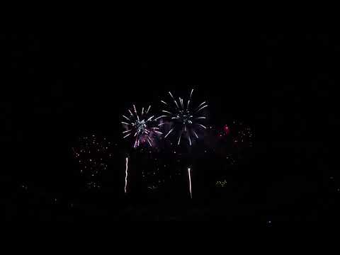 【魚眼速報版】2016 神明の花火 みたまの湯超特大スターマイン