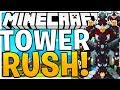 BRAND NEW MINECRAFT MODDED TOWER RUSH (TOWER DEFENSE MOD) | JeromeASF