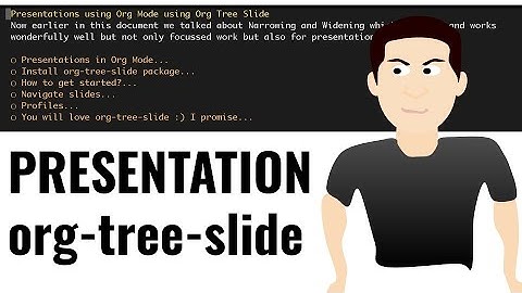 Show presentation using Org Mode