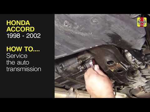 How to Service the auto transmission on the Honda Accord 1998 to 2002
