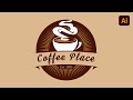Coffee Shop Logo Design in Adobe Illustrator