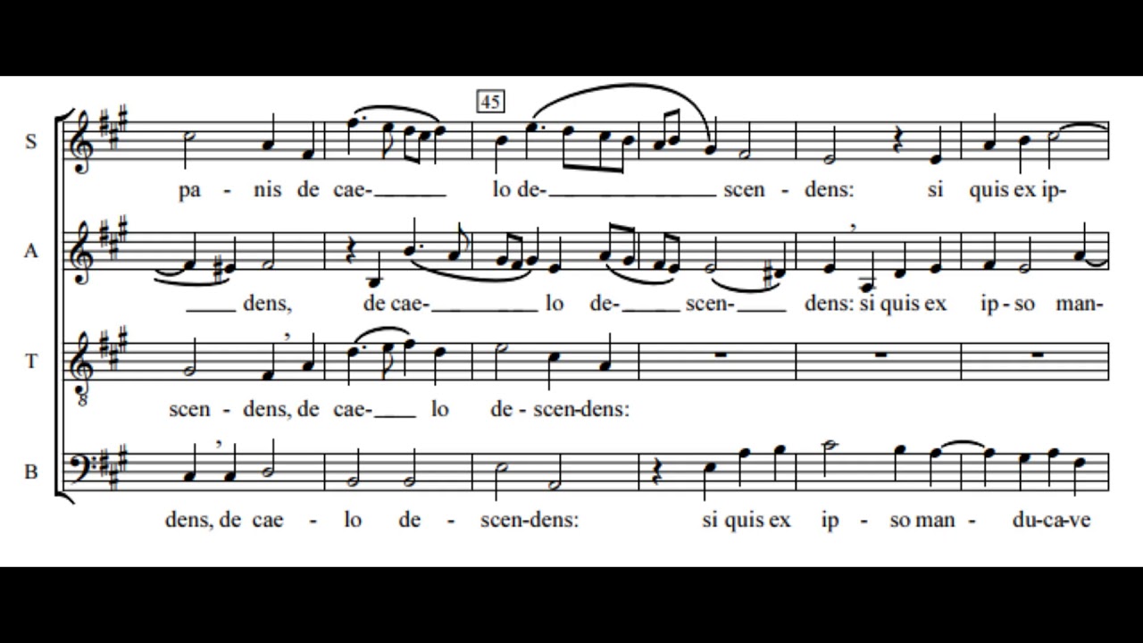 Ego sum panis vivus - alto emphasized