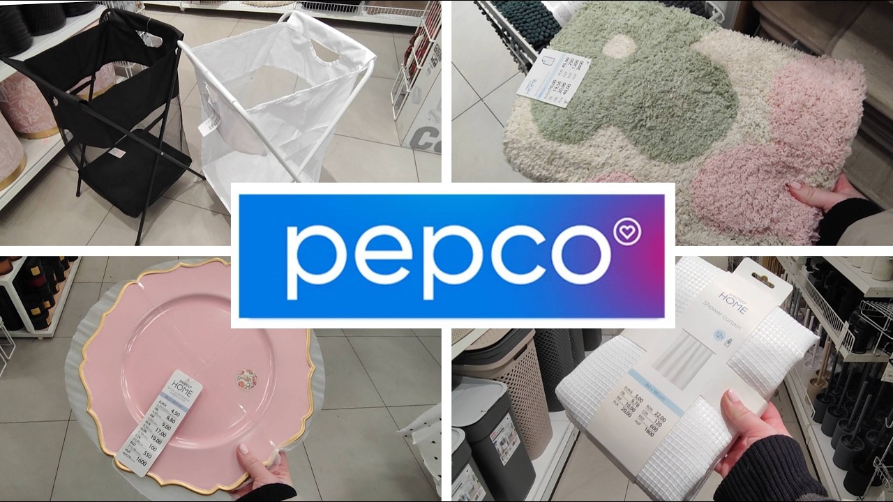 PEPCO 🛍️ KOSZE NA PRANIE 💖 PÓŁKA DO ŁAZIENKI I LAMPKI MOTYLKI 💖 PRZEGLĄD PÓŁEK