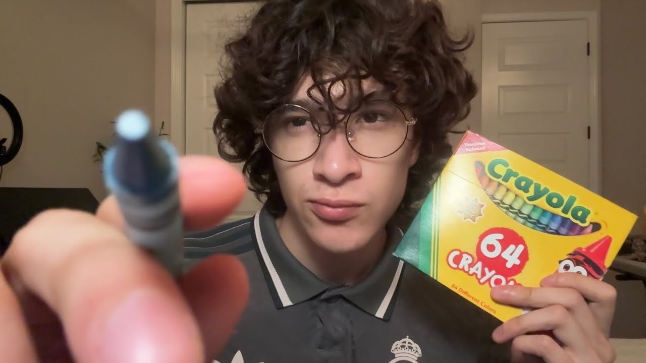 ASMR Делаем макияж мелками 🖍️💤