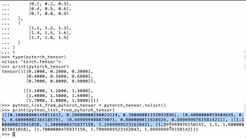 PyTorch Tensor To List: Convert a PyTorch Tensor To A Python List - PyTorch Tutorial