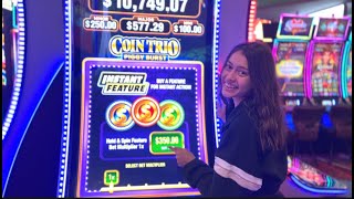 We Bought The Max $350 Bonus On Coin Trio Piggy Burst Slot!!!