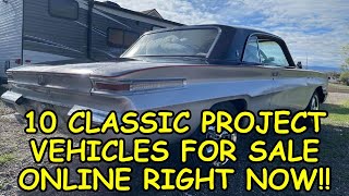 FIX-EM-UP FRIDAY! 10 Classic Project Vehicles for Sale Across North America, Links to Listings Below