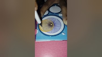 Spirograph patterns with blue colour #satisfying #drawing #shortvideo #spirograph