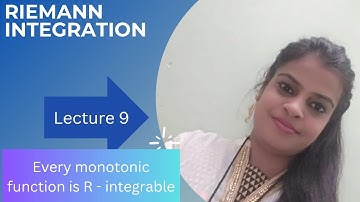 Riemann integration-Every Monotonic function is R-integrable