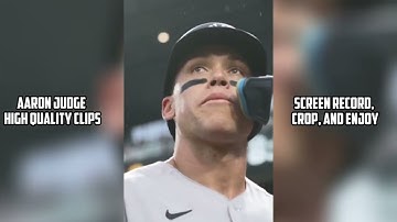 Aaron Judge High Quality Clips for Edits/Intros