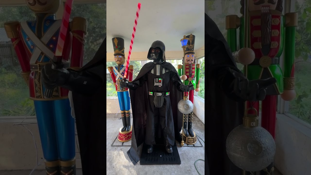 Darth Vader Christmas 2024 Home Depot Animatronic - YouTube