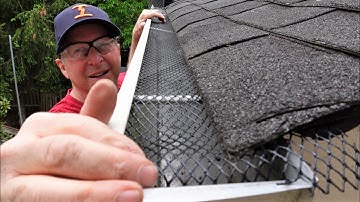 How to Install a Gutter Guard Easy $5 DIY