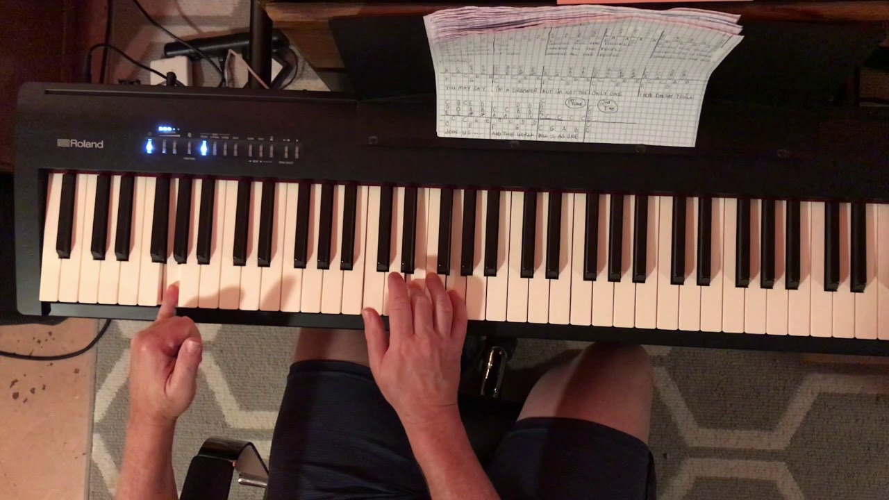 John Lennon Imagine How to Play Piano Tutorial Part II YouTube