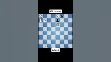White to Move... Mate in 2 🧠⬇️⬇️ #chesspuzzle