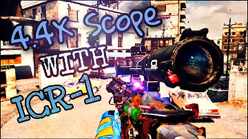 Trying 4.4X Scope In ICR-1 | Weird Attachment | RajuBhai Gaming |