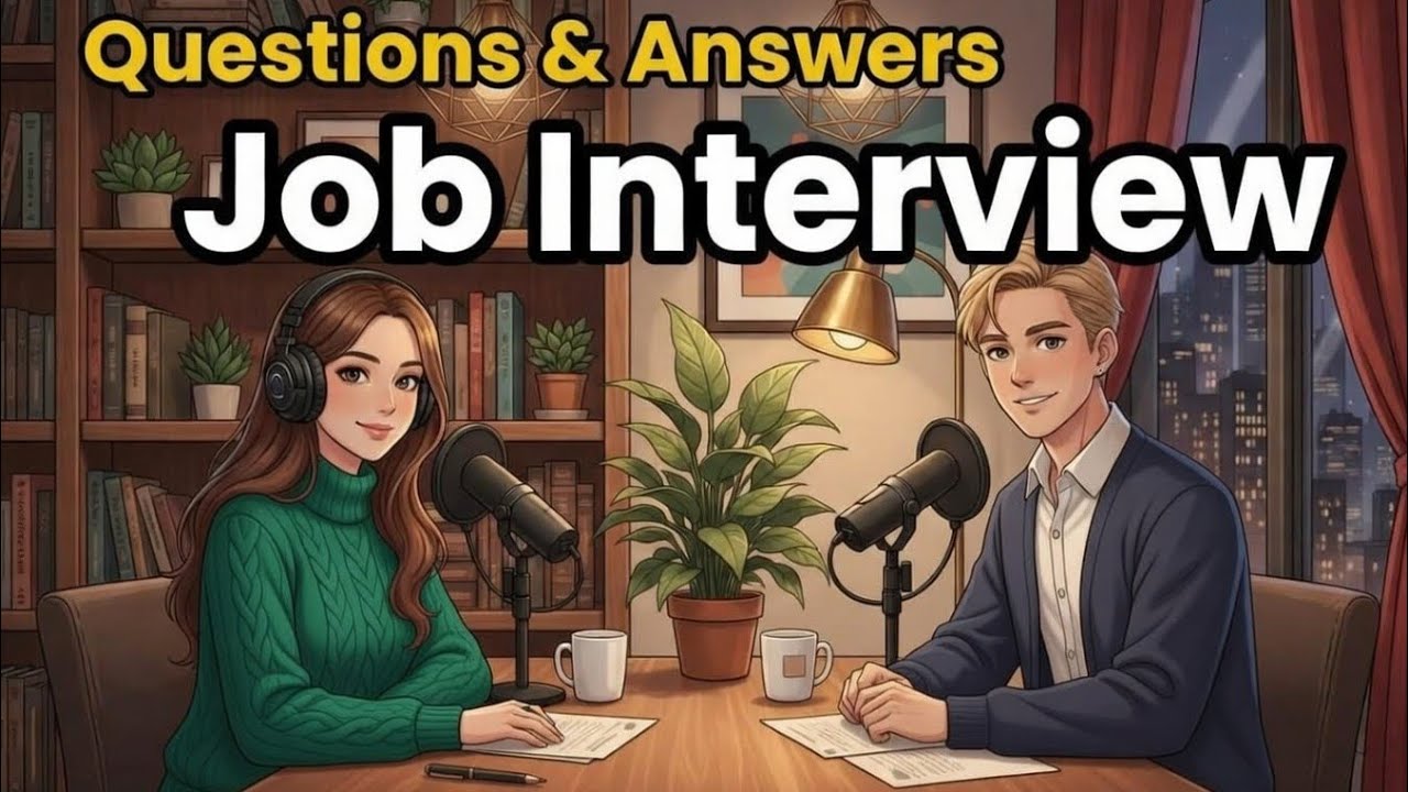 Job Interview in English | 5 Questions You Must Answer Confidently (A1–A2 Practice)