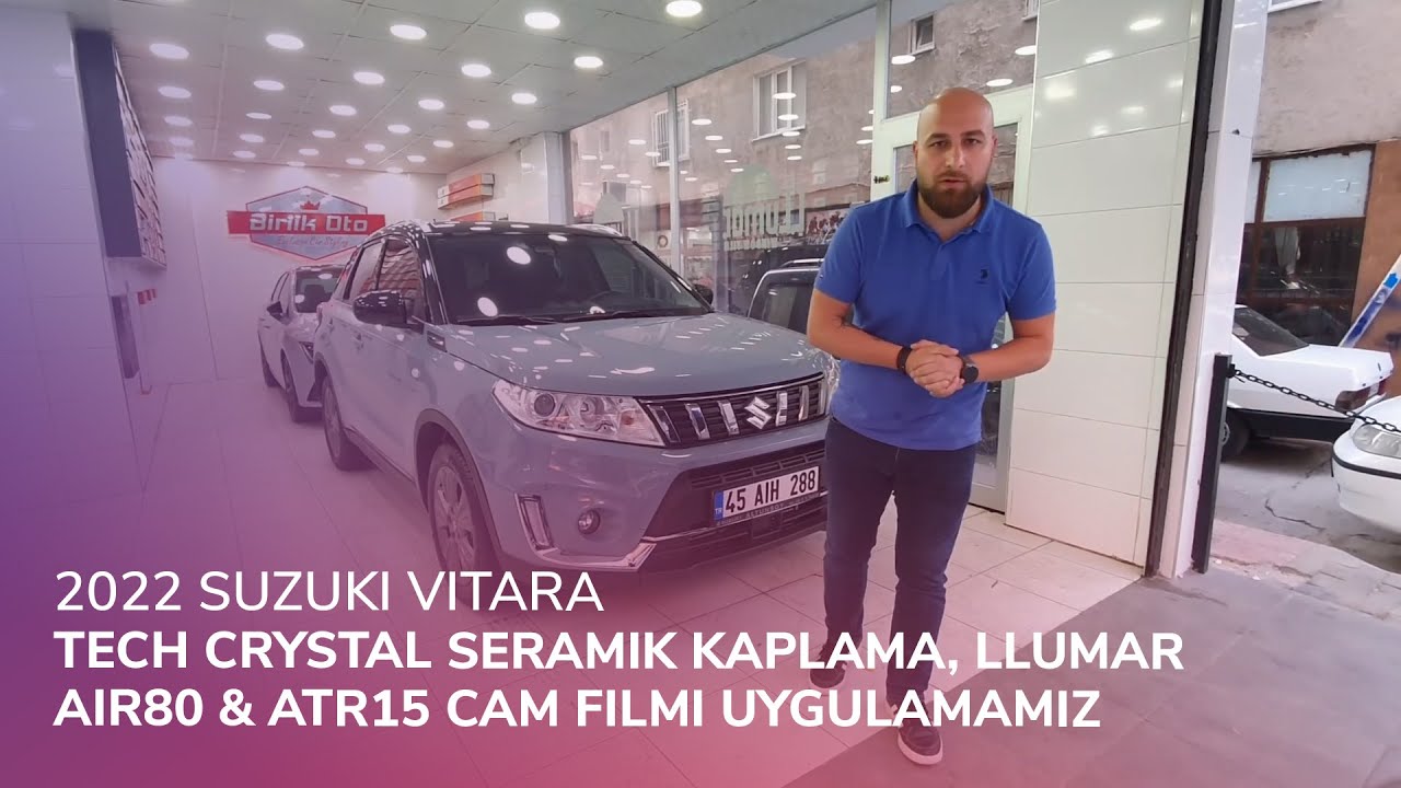 2022 Suzuki Vitara // Tech Crystal Seramik Kaplama, LLumar Air80 & ATR15 Cam Filmi Uygulamamız