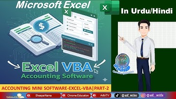 How to make Mini Accounting Software in Excel-VBA|Very simple but powerful for small business|Part-2