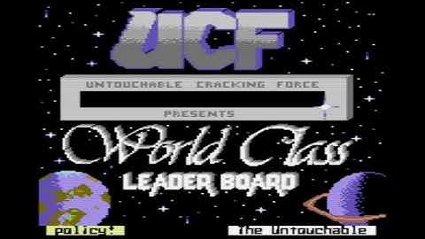 C64 Commodore 64 UCF World Class Learderboard Cracktro Crack Intro