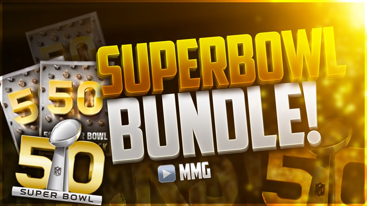 50th Super Bowl Bundle! Part 2! INSANE SUPER BOWL LEGEND TOPPER! Madden Mobile