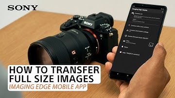 Sony | Imaging Edge Mobile App: How to transfer full-size images