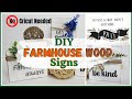 DIY Farmhouse Wood signs
