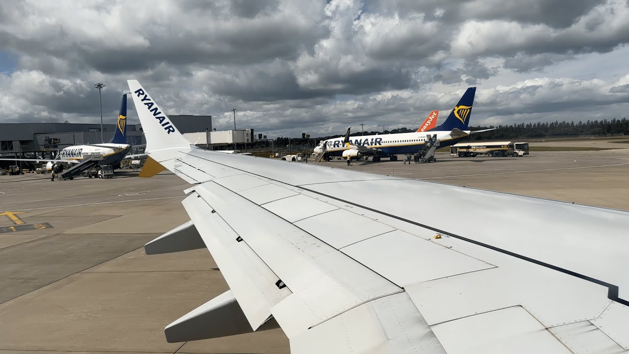 Full Flight | Edinburgh - Brussels Charleroi | Boeing 737 MAX 8-200 | Ryanair