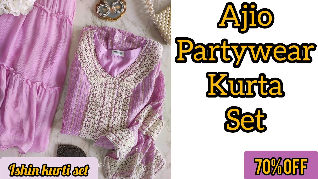Ajio avaasa brand kurta set kurtis @299rs🔥patua & keratine Hair smoothing conditioner💯
