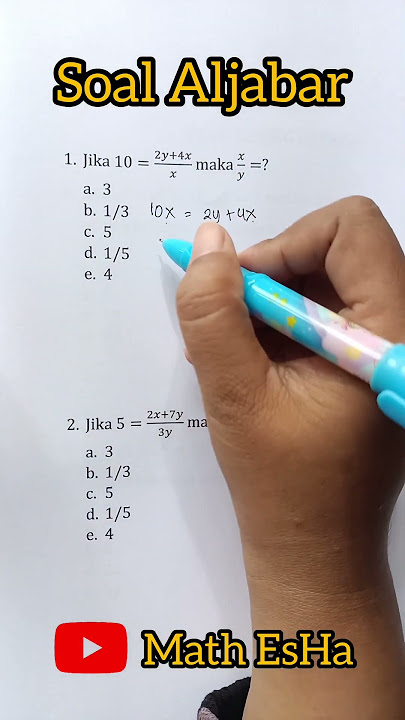 BASIC MATHEMATICS ALGEBRA QUESTIONS JOB ENTRANCE TEST TPA ACADEMIC POTENTIAL TEST TIU SKD CPNS