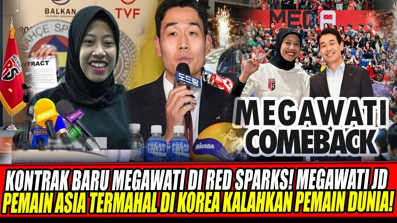 KONTRAK BARU MEGAWATI DI RED SPARKS🔥MEGAWATI JD PEMAIN ASIA TERMAHAL DI KOREA KALAHKAN PEMAIN DUNIA!