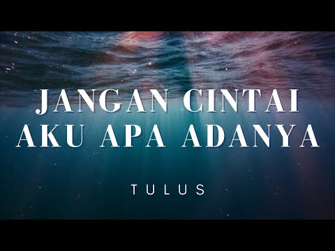 Jangan Cintai Aku Apa Adanya - Tulus (Lirik)