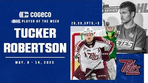 Petes’ Tucker Robertson named Cogeco OHL Player of the Week