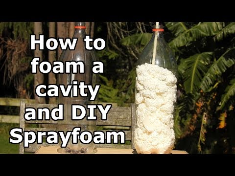 DIY spray foam and how to foam a cavity