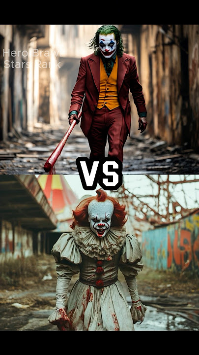 Joker vs Pennywise vs Giant Creature (Hulk, Harley Quinn, Zombie)