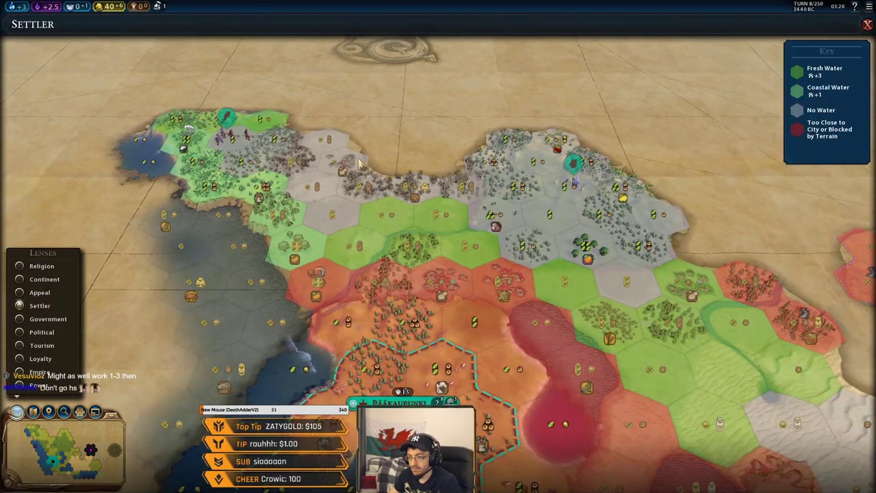 (Cyrus Visits the Beach) Civilization VI Competitive Multiplayer Ranked 10man Free for All