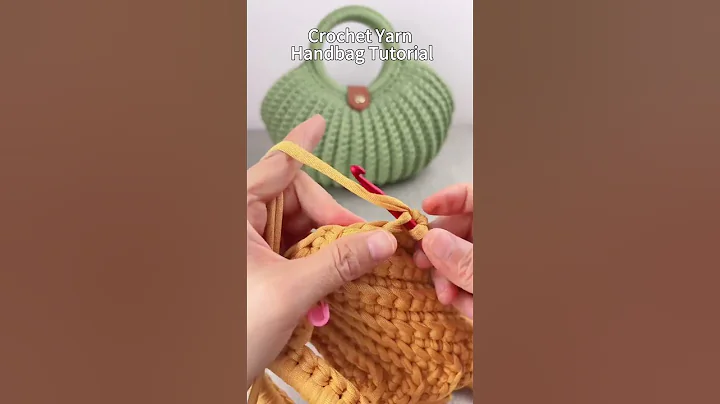 "Viral Crochet Bag Tutorial! Easy Yarn Handbag DIY in 20 Minutes 🧶✨" #knittig #crochet #diycrafts