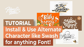 TUTORIAL   Install anything font Windows Mac and how to use Alternate Character on Cricut