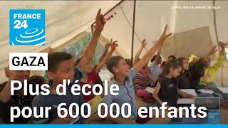 Gaza : des professeurs tentent de faire cours dans des écoles de fortune • FRANCE 24