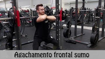 Agachamento frontal sumo