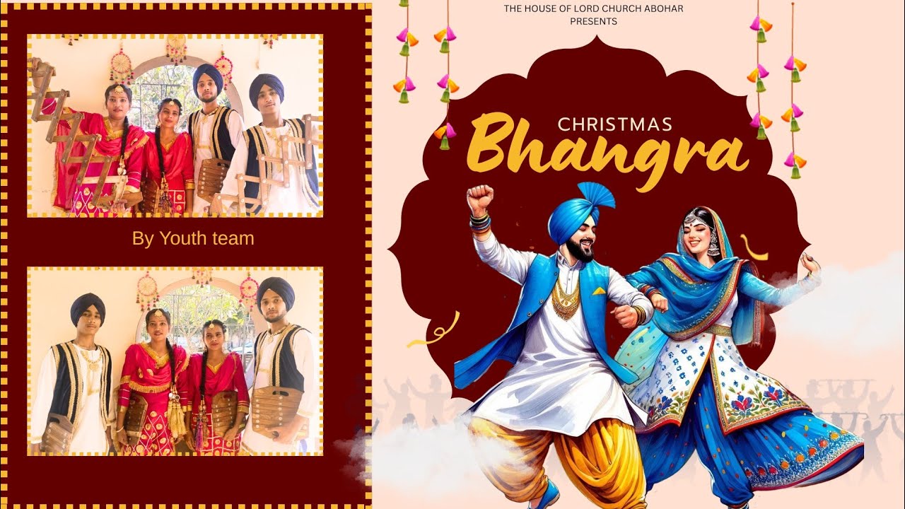 BEAUTIFUL CHRISTMAS BHANGRA BY CHURCH YOUTH TEAM ✝️THE HOUSE OF LORD CHURCH ABOHAR