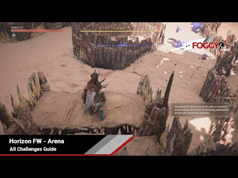 Horizon Forbidden West - All Arena Challenges Guide (Completed Arena Challenge Set trophy)