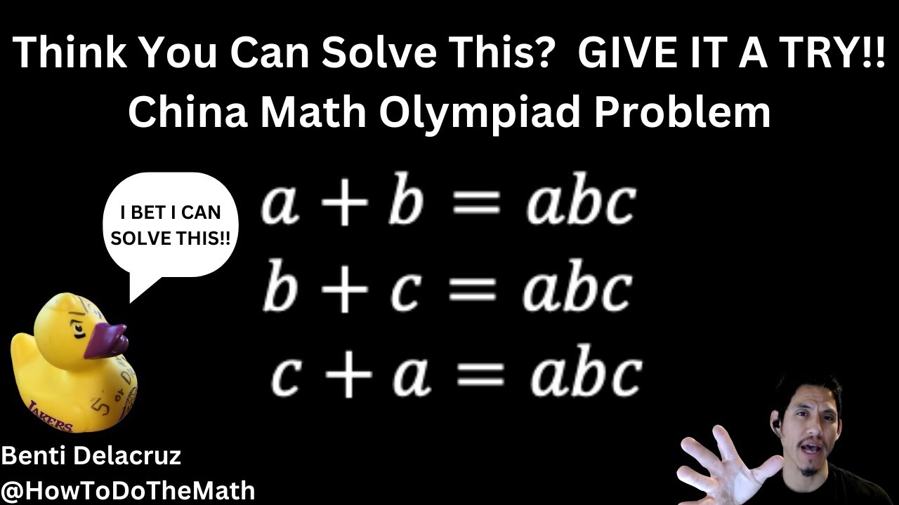 China Math Hardest Question Math Olympiad Question | (China) - YouTube