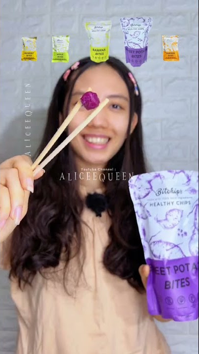Mukbang Kripik Buah Bitchips sesuai Emoji