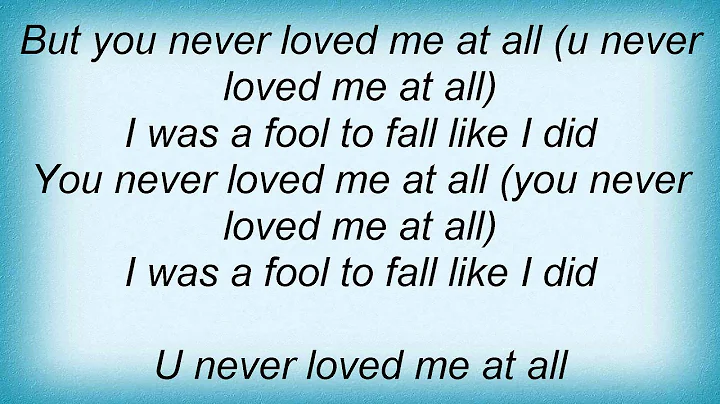 Barbara Mason - You Never Loved Me At All Lyrics_1