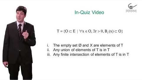 2 3 Underlying topology in a metric space